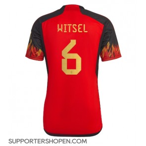 Belgien Axel Witsel #6 Hemma Matchtröja VM 2022 Kortärmad